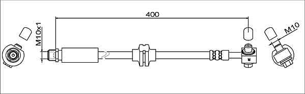 Metzger Bremsschlauch 4111622 Greenparts FüR Opel General Motors-image