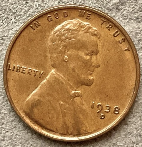 1938-D  Lincoln Wheat Cent - [XF EF] Extremely Fine - High Grade ~ B964
