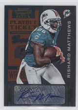 2012 Panini Contenders Playoff Ticket 56/99 Rishard Matthews #180 Auto 0c6