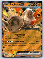 Regirock ex 107/217 Double Rare Ascended Heroes Pokemon Holo Near Mint