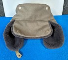 Vintage East German Army Winter Cap Soviet Era Soldier Size 56 — photo 7