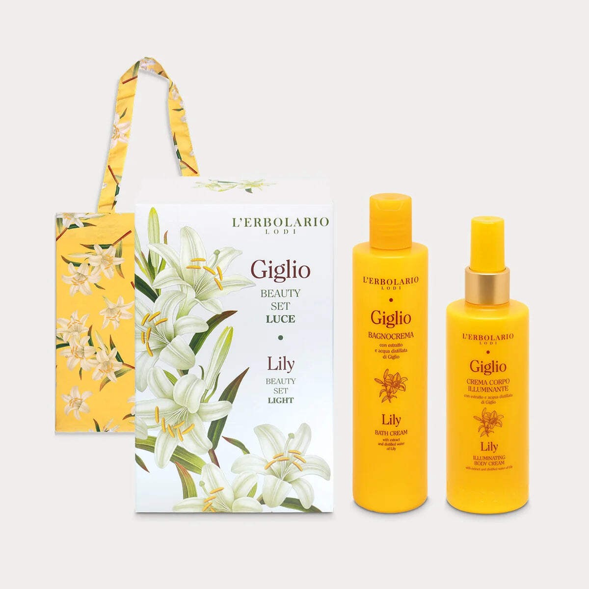 L'erbolario Beauty Set Luce Giglio Bagno Crema + Corpo Shopper Omaggio 1 Pz - Immagine 2