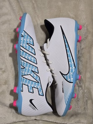 Nike Mercurial Vapor 15 Club MG Mens 12 Soccer Cleats White Blue Pink DJ5963-146