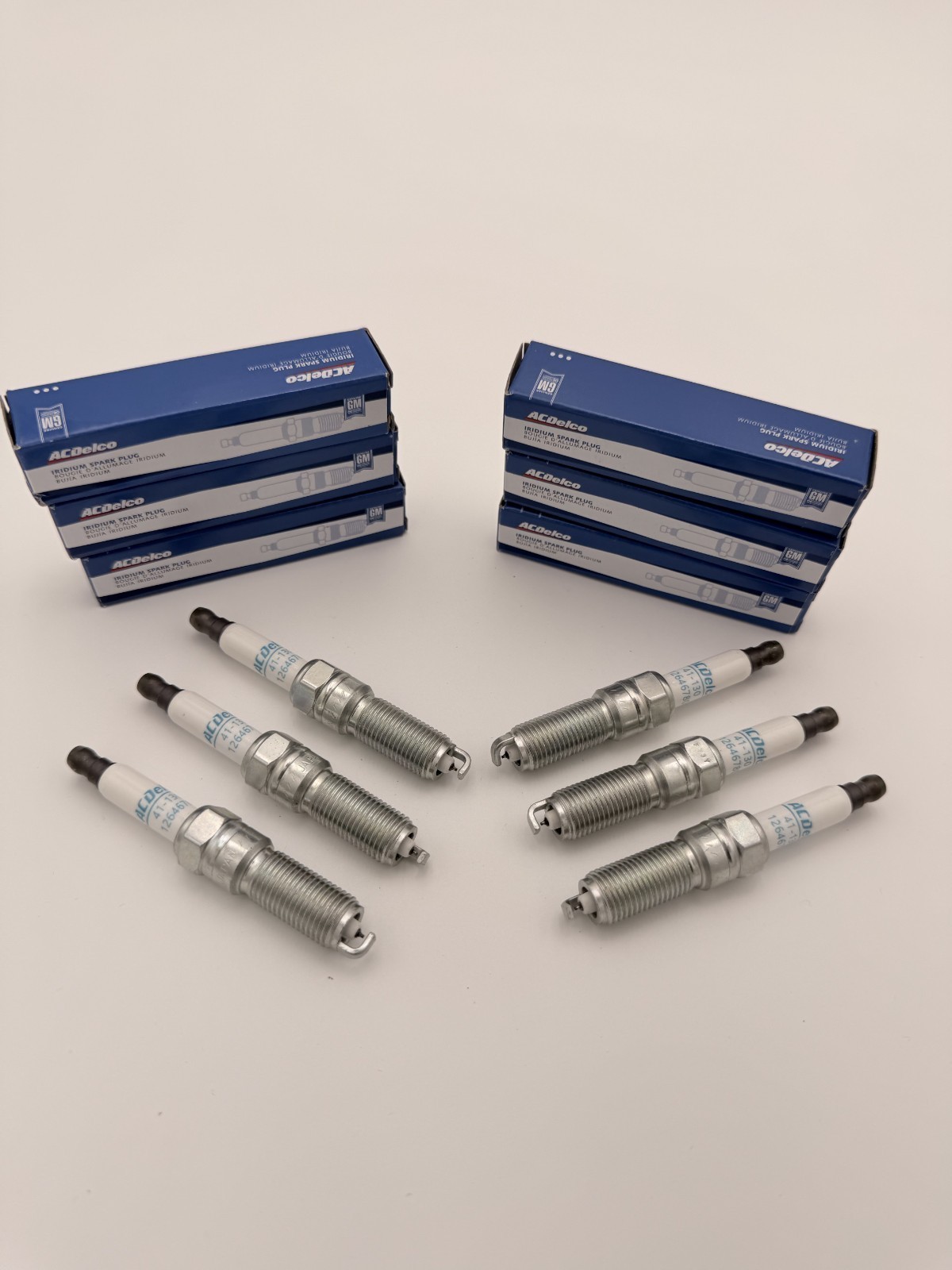 Set Of 6 ACDelco 41-130 #12646780 Iridium Spark Plugs For (3.6L) Cadillac, chevy