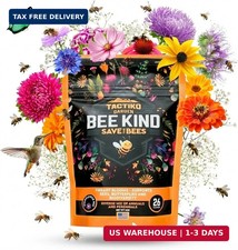 Tactiko Garden 26 Wildflower Seeds Mix, 120,000+ 4 oz Save the Bees Wildflower G 136.80 per gallon