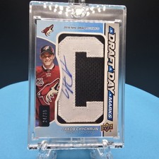 JAKOB CHYCHRUN 2016-17 SPGU DRAFT DAY MARKS “C” AUTO /35 🔥 ON-CARD ROOKIE...