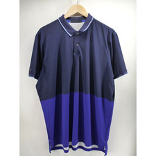 Greyson Golf Polo Shirt Men's Size Large Blue Purple Wolf Pack Short Sleeve