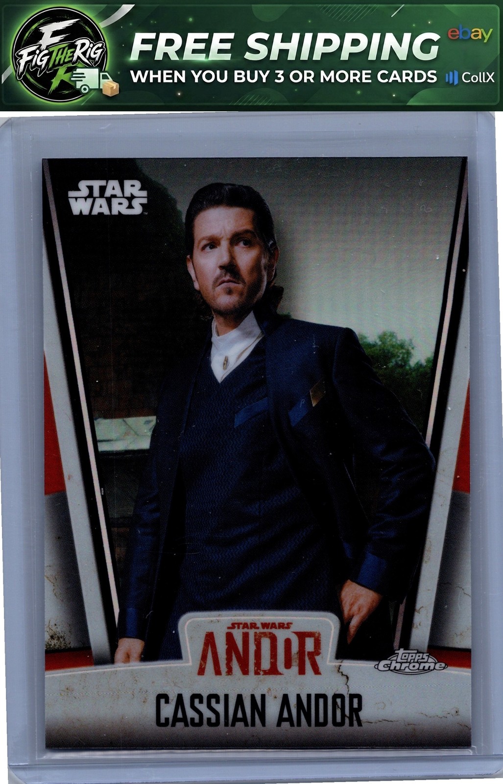 2026 Topps Chrome Star Wars #A2-CASS Cassian Andor Andor Refractor