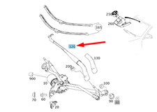 Mercedes-Benz GLK X204 Wischerarm vorne links LHD A2048200944 NEU ORIGINAL