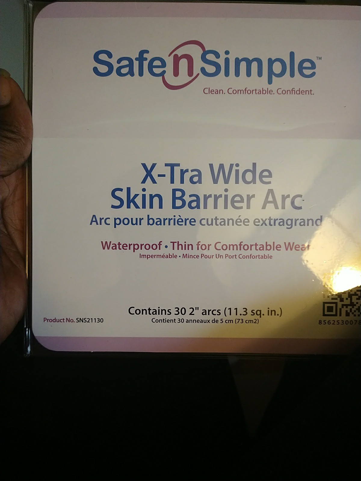 Safe N Simple X-Tra Extra Wide Skin Barrier Arc 2" 2packs (60 Pieces) SNS21130