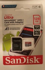 SanDisk 128GB Ultra microSDXC UHS-I Memory Card 100Mb/s - SDSQUAR-128G-GN6MA