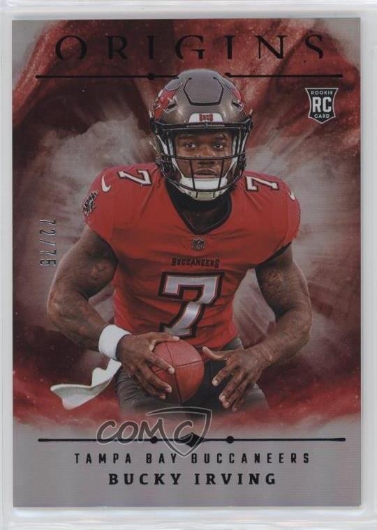 2024 Panini Origins Rookies Holo Silver 72/75 Bucky Irving #107 Rookie RC