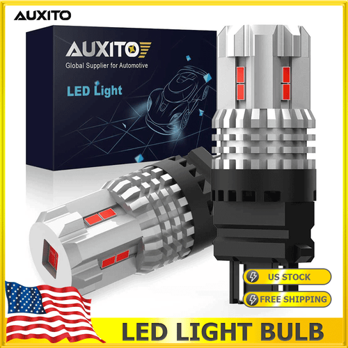 2x LED Brake Stop Tail Light Bulbs 3157 3057 Red for Chevy Silverado 1500 CANBUS - Imagen 1 de 9