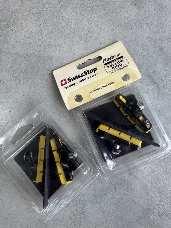SwissStop Flash Pro Yellow King Carbon Rim Road Brake Pads - 2x Pairs