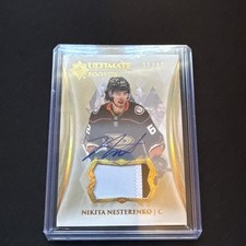 2023-24 UD Ultimate RPA #168 Nikita Nesterenko Rookie Patch Auto #/99 Ducks RC