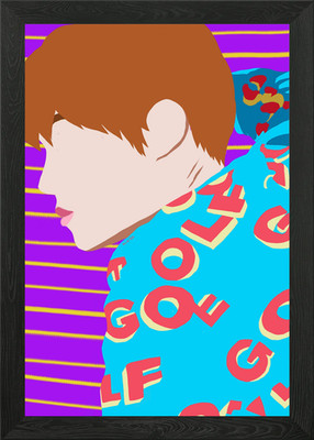 DNA Pop Art J HOPE Gerahmtes Wandbild Poster Leinwanddruck Bild