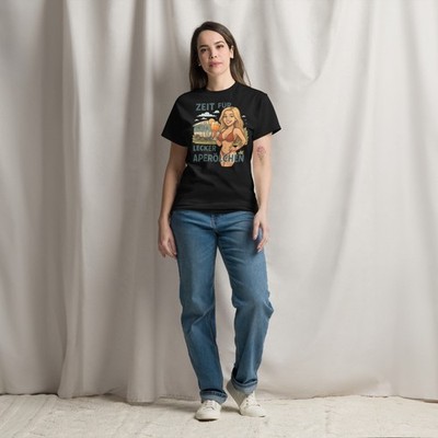 T-Shirt  Zeit für lecker Aperölchen    Für Genießer mit Stil