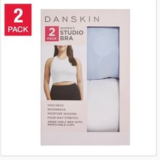 Danskin Studio Bra - 2 Pack - M- NWT Four way Stretch for Ultimate Comfort
