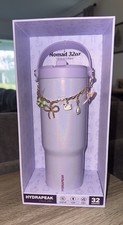 HYDRAPEAK Nomad PURPLE GLITTER Ribbons Swan Pearl Bead Charm Chain Customizeable