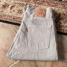 Vintage Levis 501 Jeans Mens 30x32 Gray Made In USA 90s Straight Leg Denim