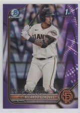 2022 Bowman Chrome Prospects Purple RayWave Refractor /250 Ricardo Genoves 11oh