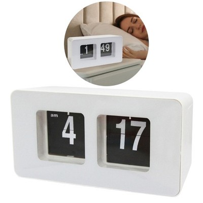 Quiet Operations Flipped Clock Battery Operated Automatic Turn Page Desk Clock