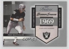 2002 Playoff Prestige Banner Season 1039/1969 Fred Biletnikoff #BS-15 HOF 2r7