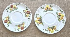 2 Vintage Arnels Ceramic Mushroom Plates 8.75"
