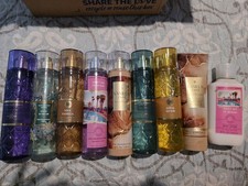 Lot Of 9 Brand New Bath And Body Works Body Sprays And Lotions.