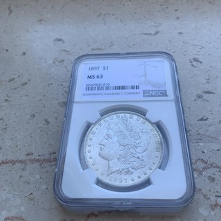 Morgan Dollar 1897 NGC MS 63