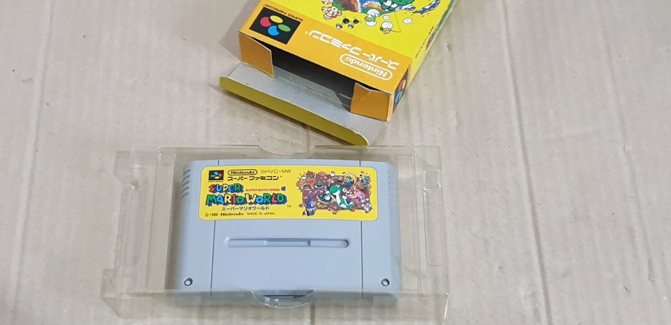Super Famicom NTSC J SNES Japan Super Mario World, Boxed, Tested Nintendo 1990 - Image 2 of 4