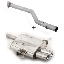 FOX Racinganlage ab Kat 2x76mm Mercedes C-Klasse Sportcoupe CL203 1.8l CLC 180