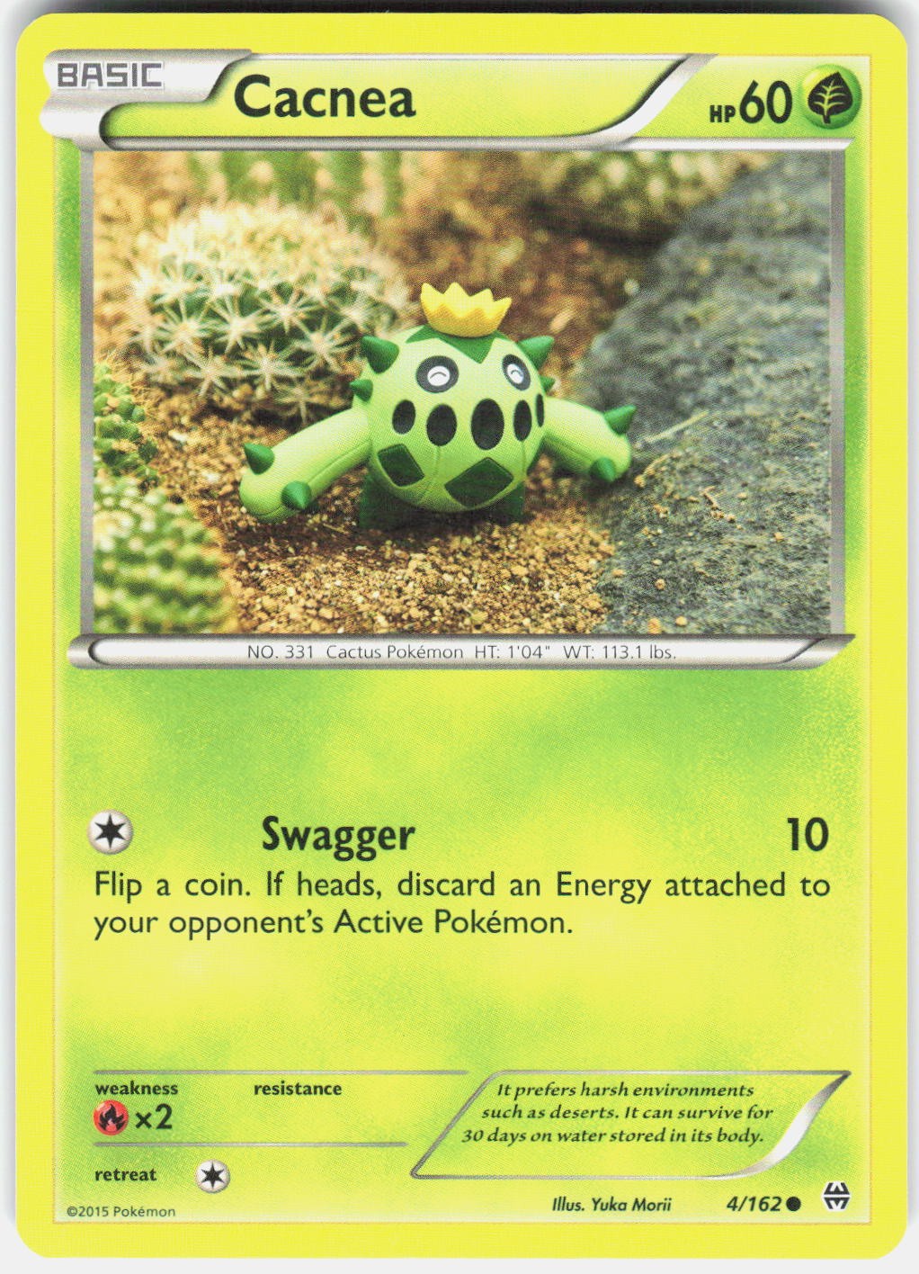 Cacnea 4/162 Common BREAKthrough Pokemon Near Mint