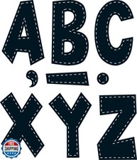 Teacher Created Resources Black Stitch 7-Inch Fun Font Letters