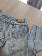 VTG Levi's Jeans Womens 7 Blue Zip Ankle Orange Tab USA 80s High Rise Tapered
