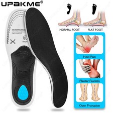Orthotic Gel Insoles Plantar Fasciitis Orthopedic Arch Support Flat Foot Health