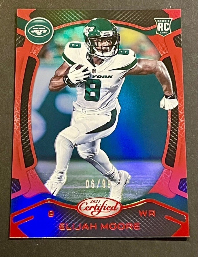 Elijah Moore Panini Certified #116 Mirror Red