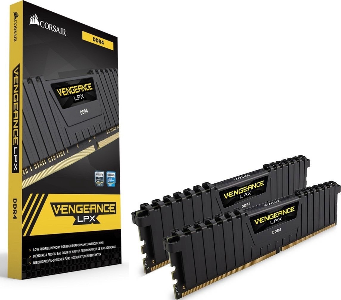 メモリー Corsair Vengeance LPX 32GB DDR4 2666MHz VENGEANCE® LPX 32GB (4 x 8GB) DDR4 DRAM 2666MHz C16 Memory Kit - Black