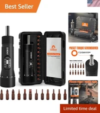 Torque Screwdriver Set 13 Pcs with S2 Bits 1/4 Inch Drive for Maintenance