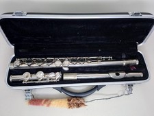 J Michael Fl-205 Silver Plated Flute with Hard Carry Case
