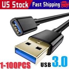 USB3.0 Extension Cable High Speed Extender Cord Adapter TypeA Male to Female LOT