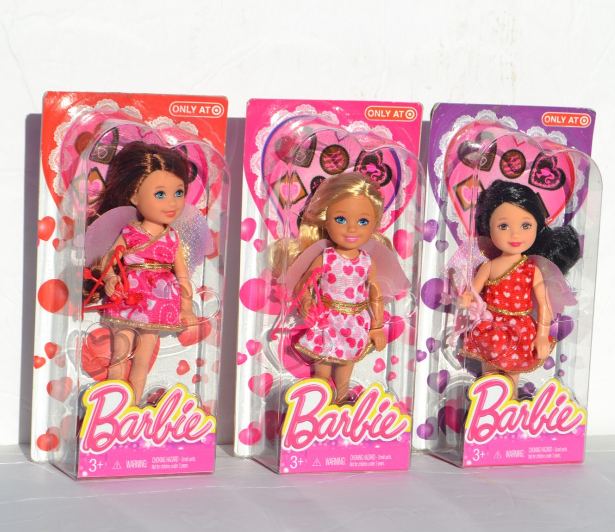 Valentine Kelly Chelsea 3 dolls Valentine's Day BJF82 2013 Target