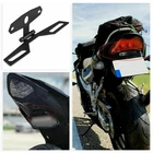 Universal Motorcycle Motorbike Tail Rear License Plate Bracket Holder Black US