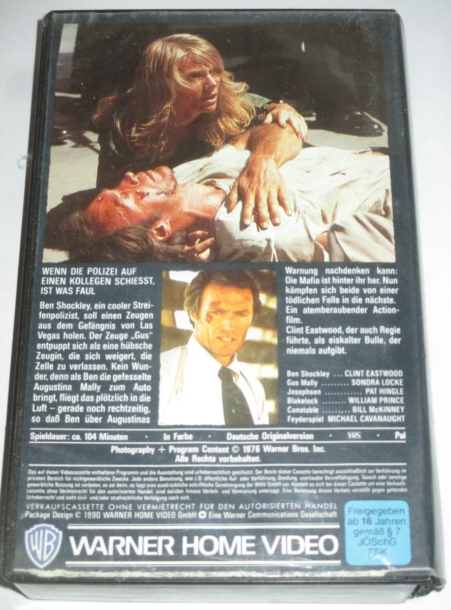 Warner - Der Mann der niemals aufgibt - VHS/Action-Thriller/Clint Eastwood/'76