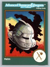 1993 TSR AD&D 2nd Edition Trading Cards #356 Golo's Helm of Telepathy Item