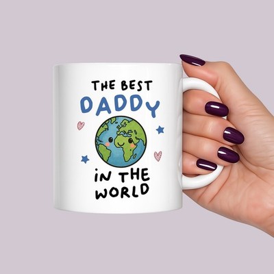 Tasse & Untersetzer Der beste Papa der Welt: Süßes Vatertags- oder Geburtstagsgeschenk Papa