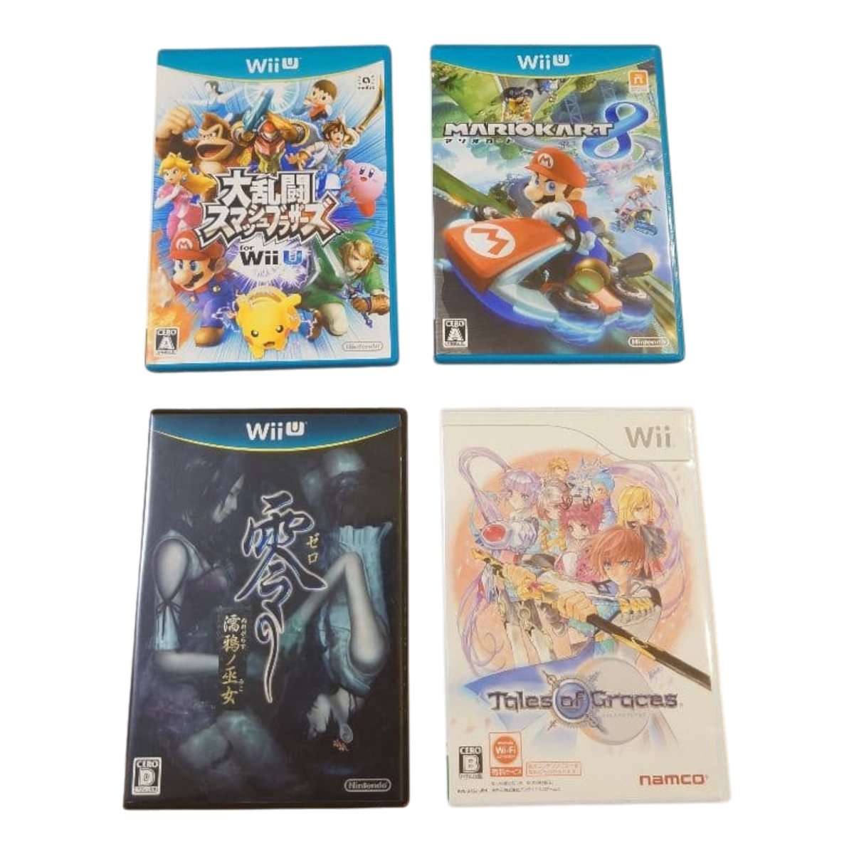 Nintendo Wii U Premium Set White 32GB with Mario Kart8 Japanese