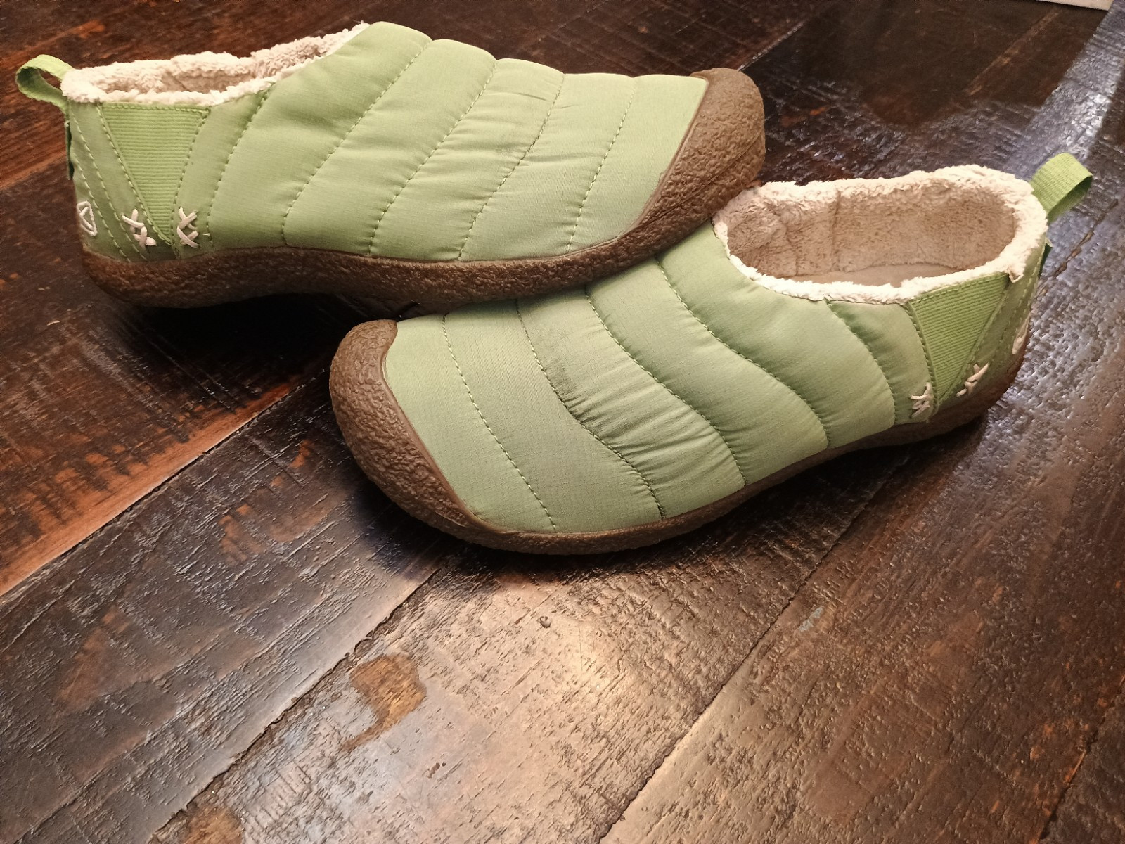 Keen Howser Cush VERDE ciabatte comode da interno esterno scarpe da trekking 10 5