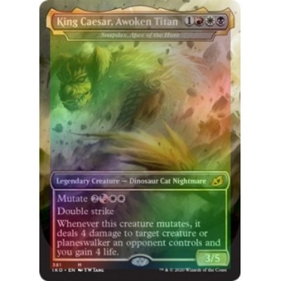FOIL KING CAESAR, AWOKEN TITAN (SNAPDAX, APEX OF THE HUNT) (GODZILLA) Ikoria IKO