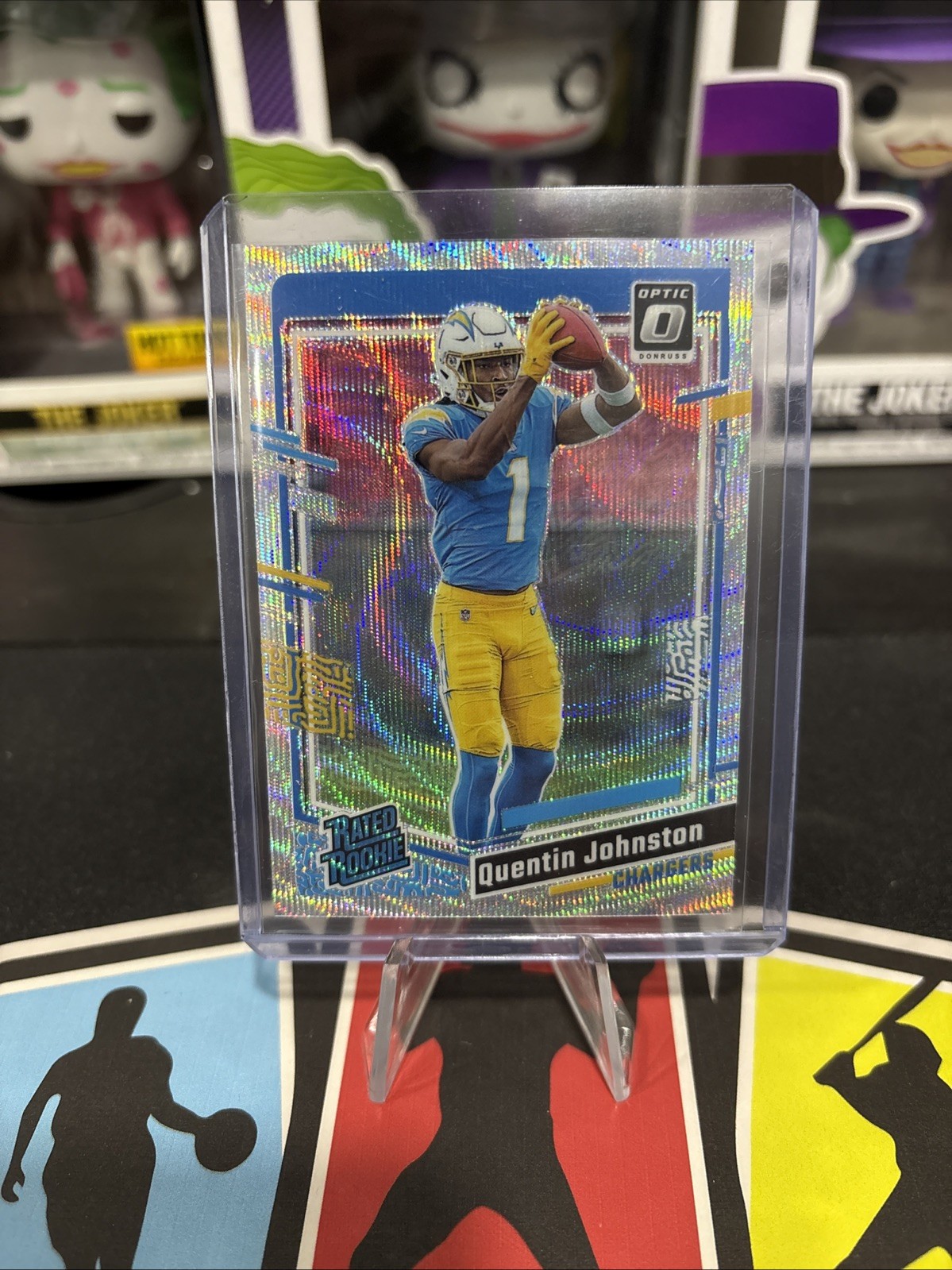 2023 Panini Donruss Optic Rated Rookie RC Quentin Johnston #265 Wave Prizm /300